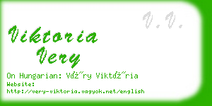 viktoria very business card